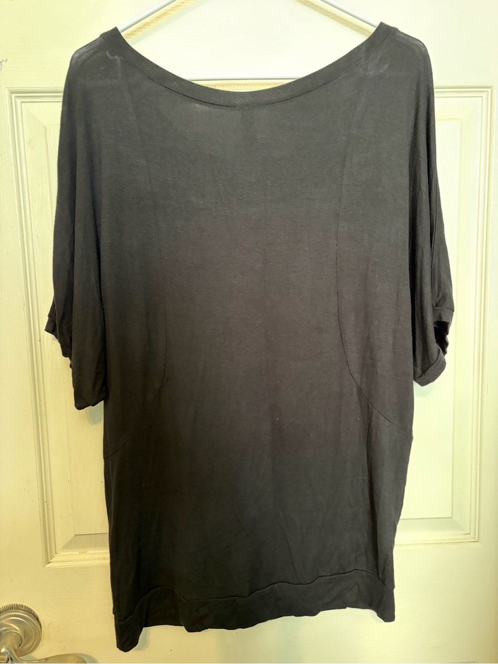 Black Short Sleeve Tee with Rustic American Flag Graphic - Picture 8 of 8